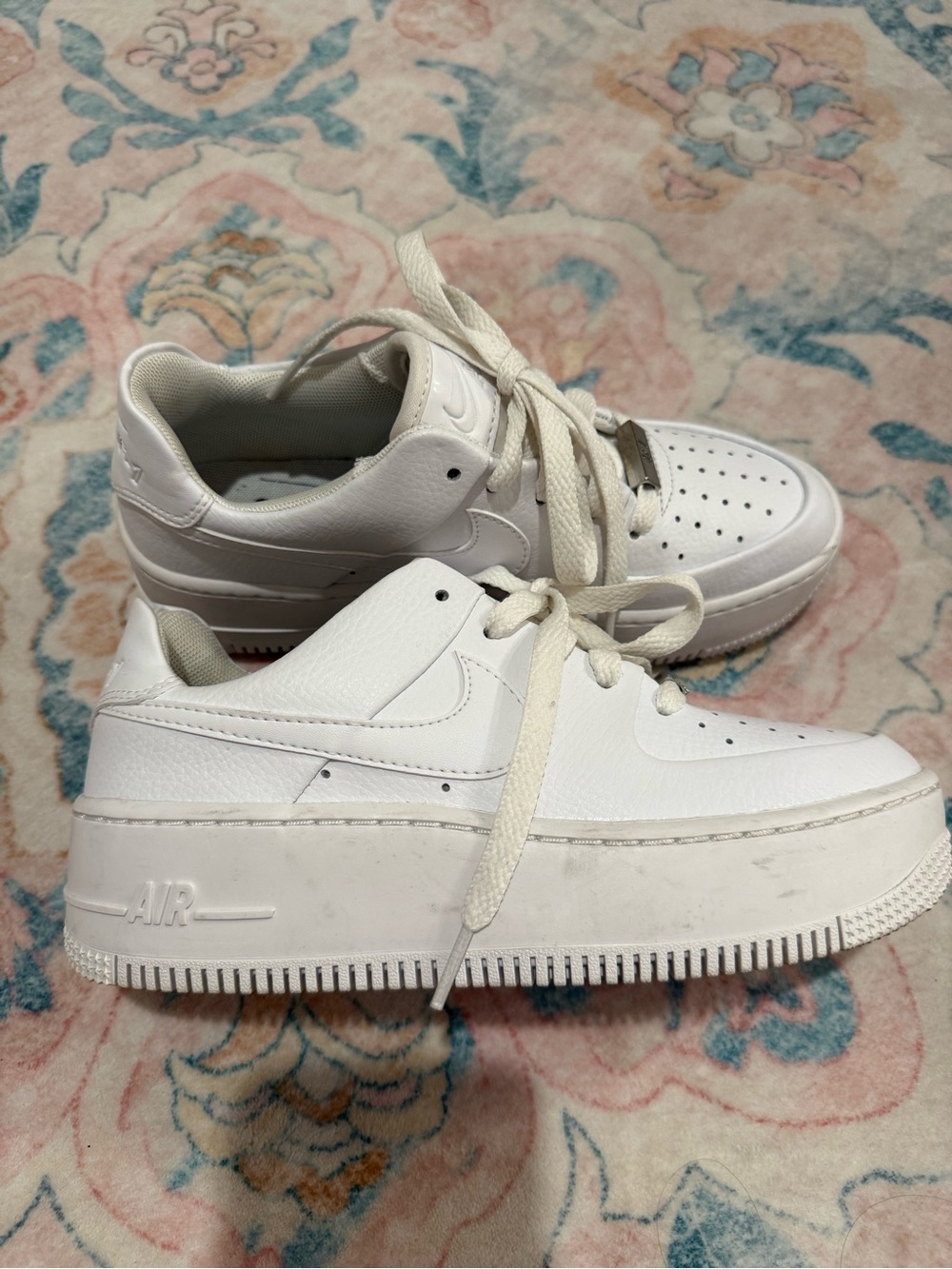 Nike Women’s White Low-Top Platform Sneakers
